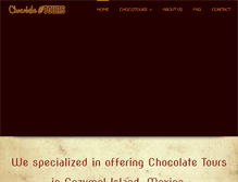 Tablet Screenshot of chocolatetourcozumel.com
